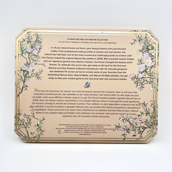 Too Faced Natural Love Eyeshadow Palette 30 Neutral Shades-Matte Shimmer Sparkle - Picture 8 of 12